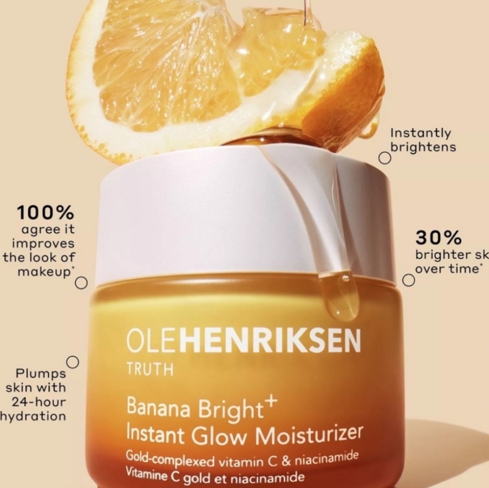 Ole Henriksen Banana Bright+ Instant Glow Moisturizer, Makeup Prep